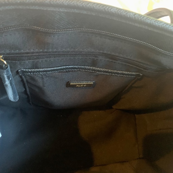 Aldo Black/White Tote Handbag - Picture 5 of 8